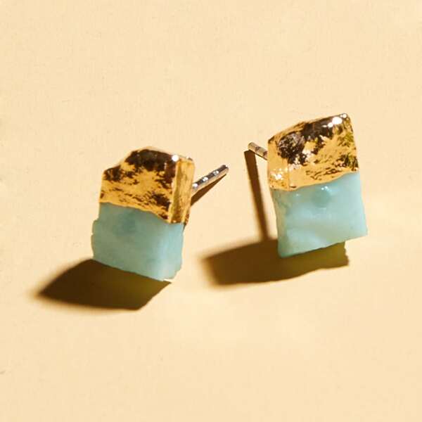 

Двухцветные серьги-гвоздики, Многоцветный