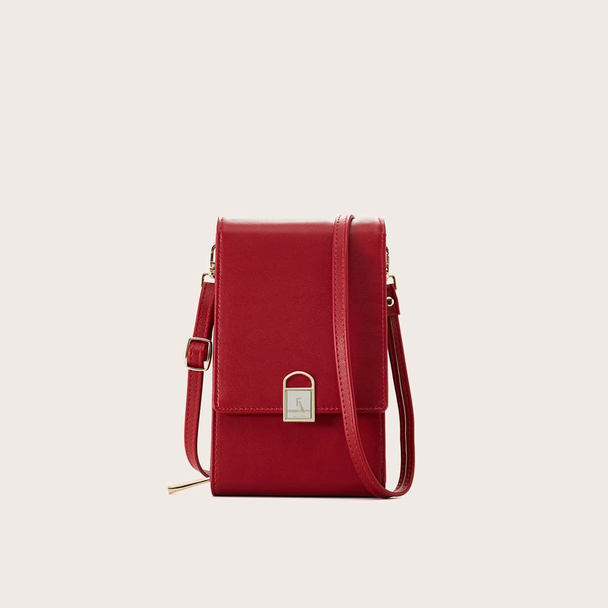 

Flap Crossbody Bag, Red