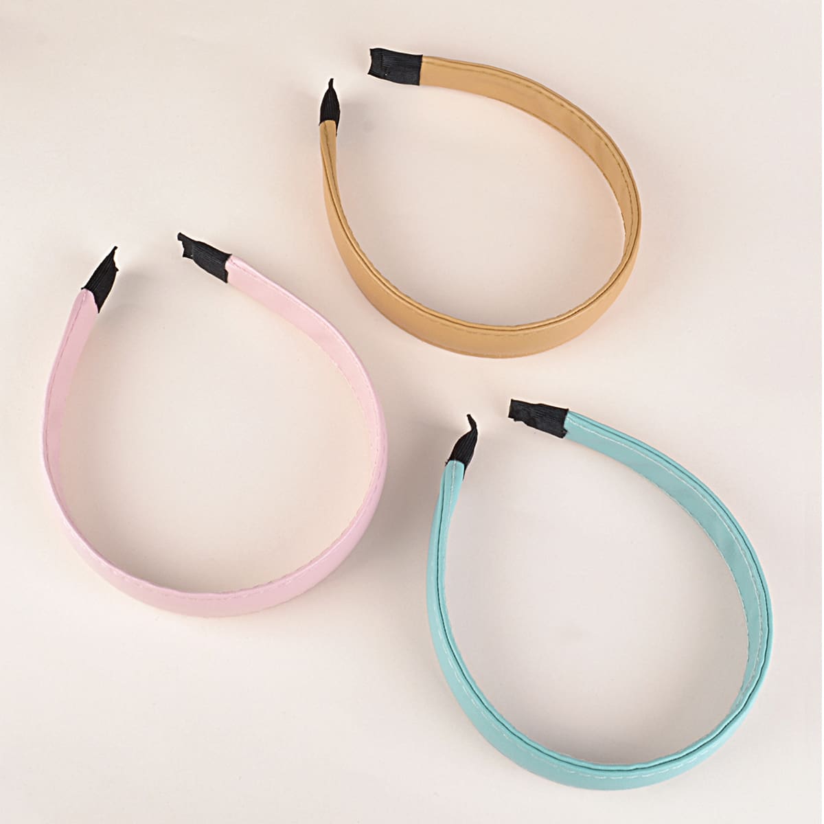 

3pcs Stitching Hair Hoop, Multicolor