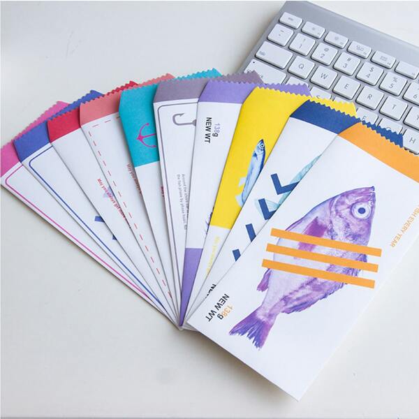

5pcs Random Pattern Envelope, Multicolor