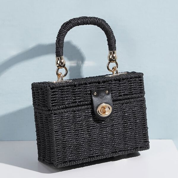 

Плетеная сумка, Чёрный