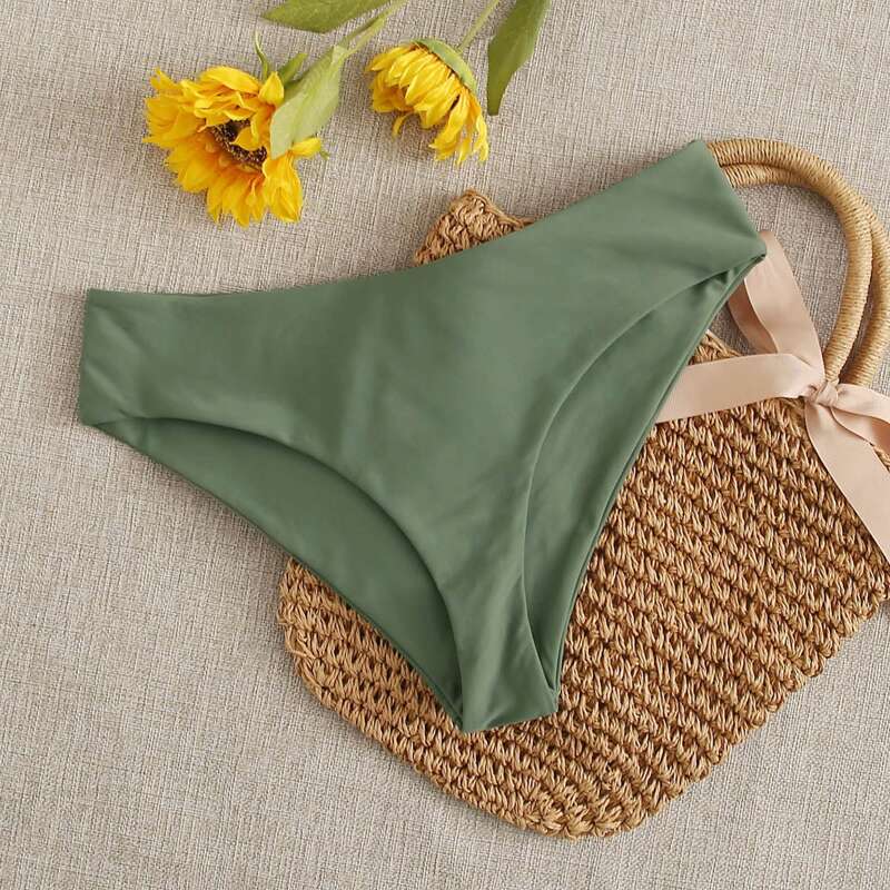 

Plain Bikini Panty, Army green