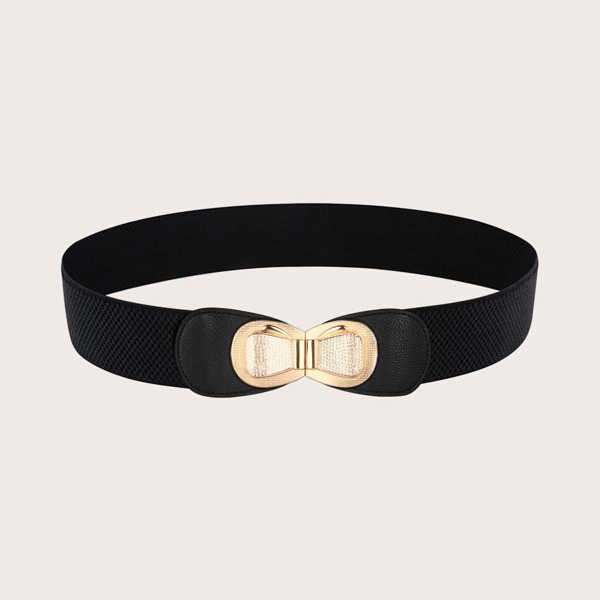

Bow Decor Belt, Black