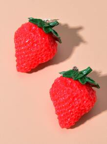 Bông tai dâu tây thả - Đỏ - Xem 4