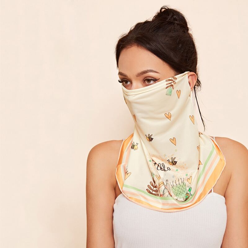 

Heart Pattern Sun Protection For The Face, Multicolor