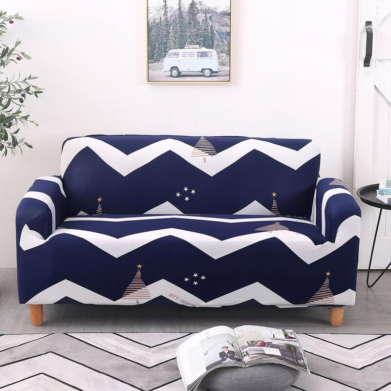 

Chevron Pattern Stretchy Sofa Cover, Multicolor