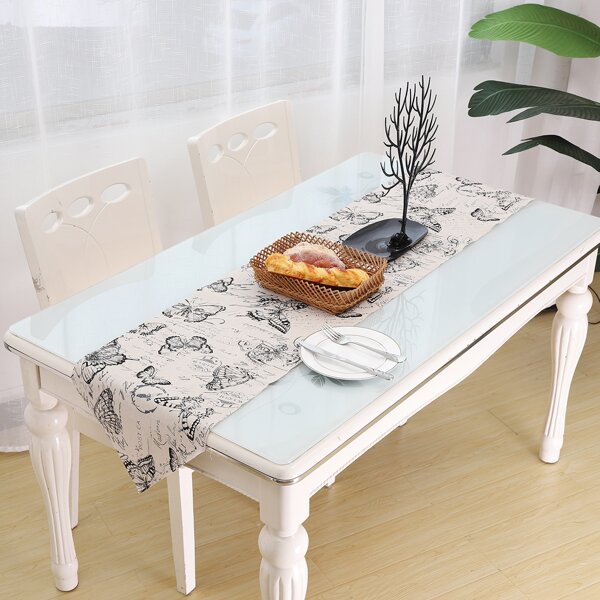 

Butterfly Print Table Runner, Multicolor