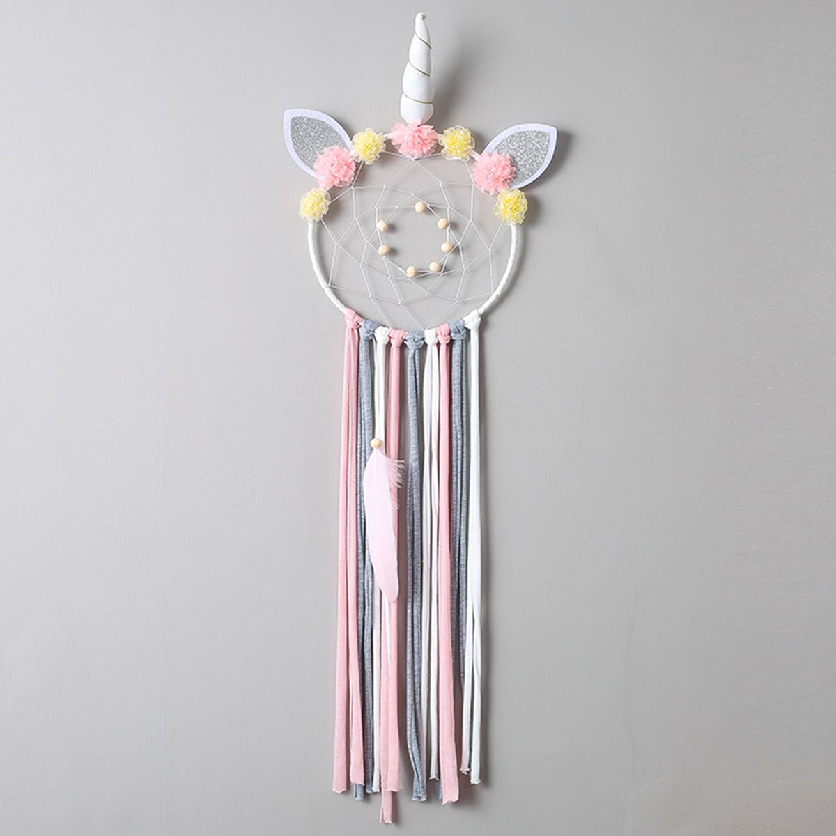 

Cartoon Unicorn Design Dreamcatcher, Multicolor