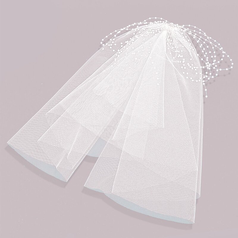 

Mesh Hair Accessory, White
