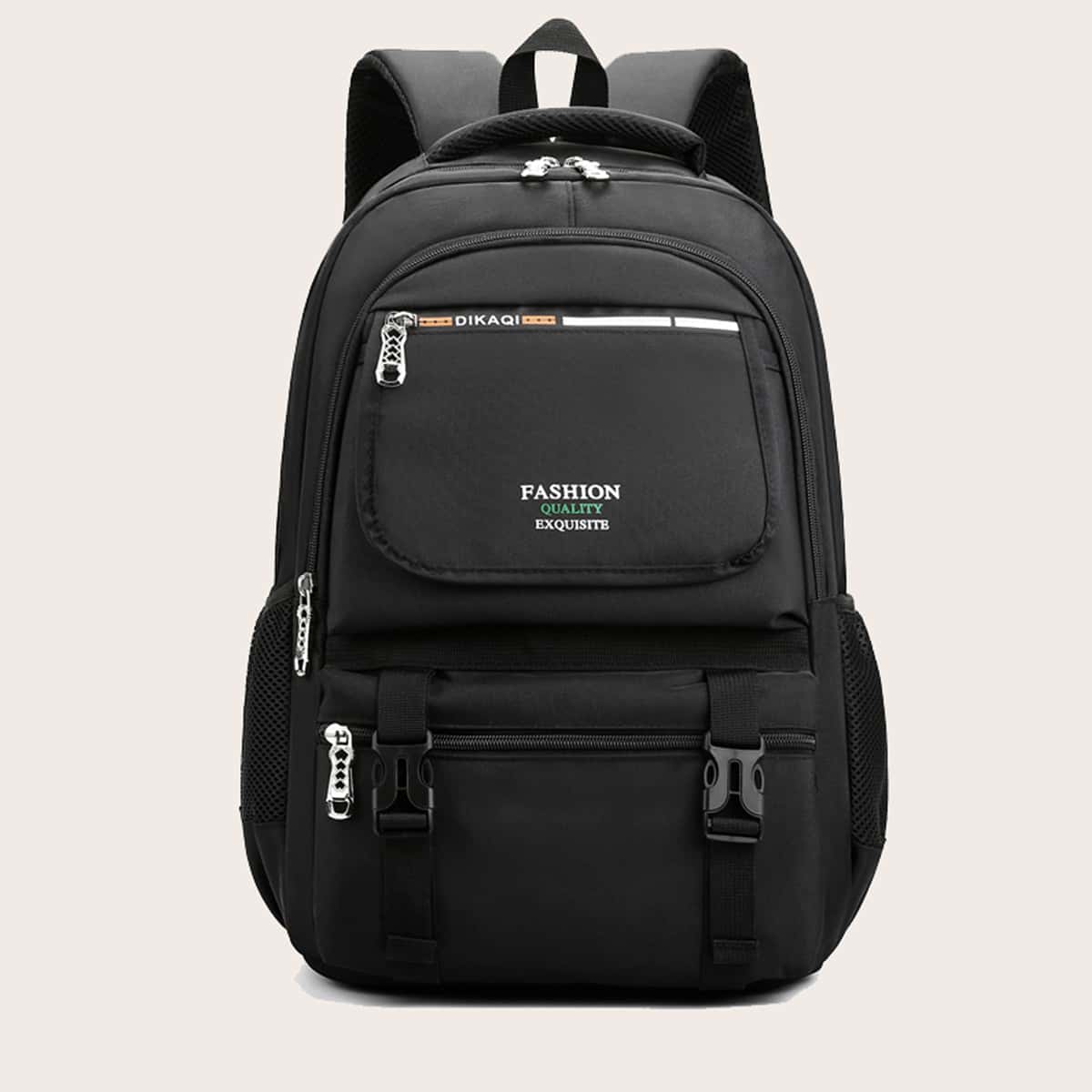 

Guys Letter Graphic Backpack, Black