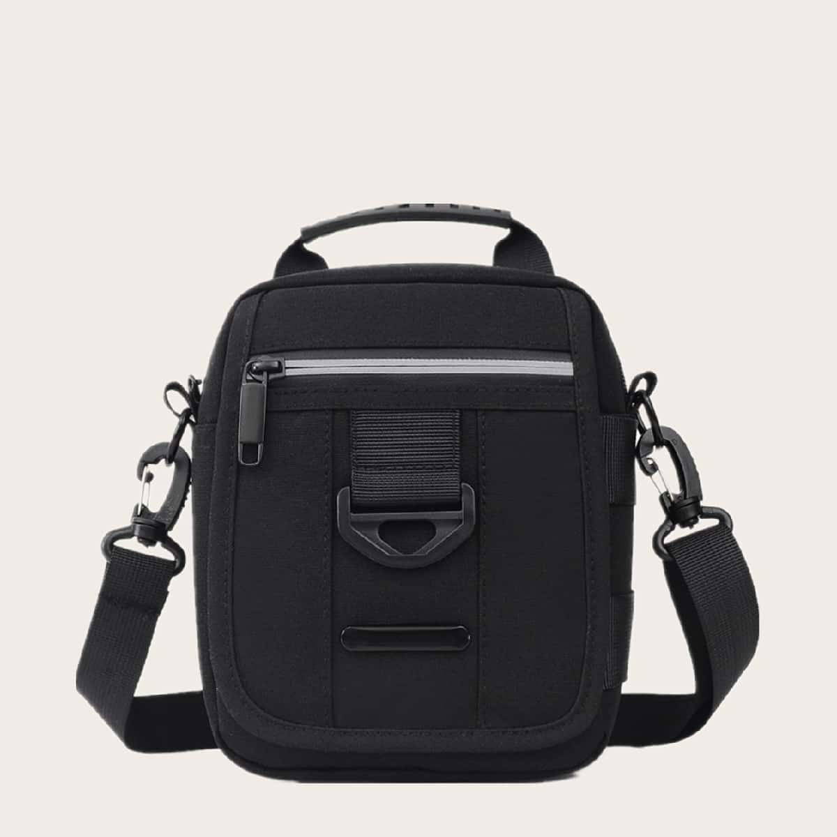 

Guys Minimalist Crossbody Bag, Black