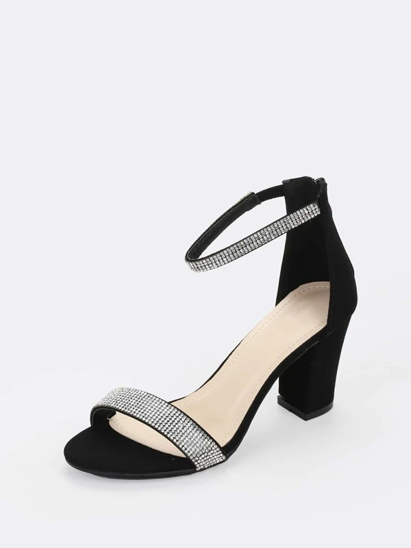 crystal ankle strap sandals