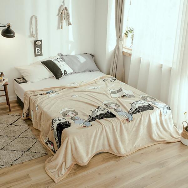

Cartoon Graphic Blanket, Multicolor