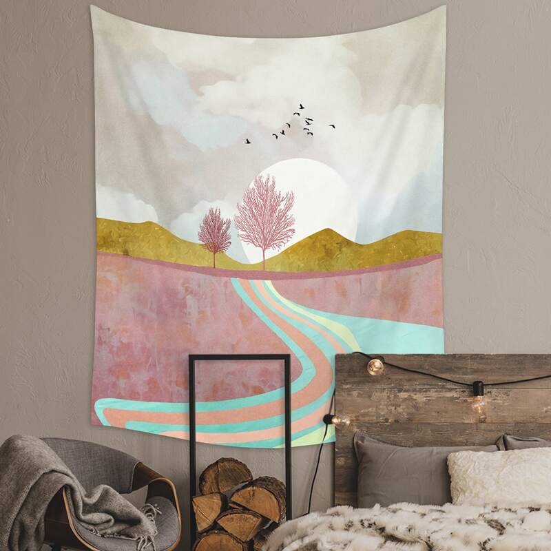 

Scenery Print Tapestry, Multicolor