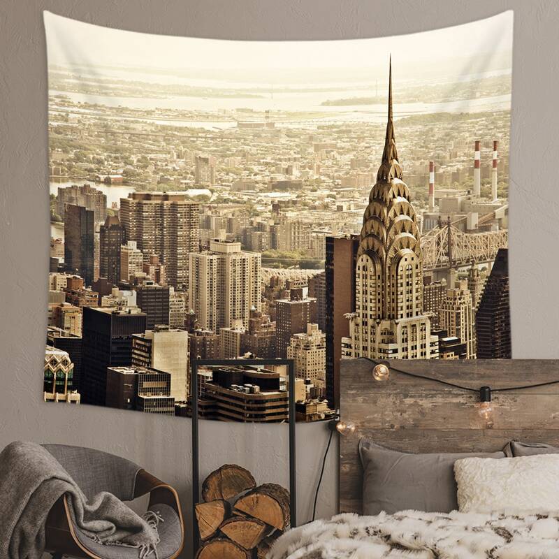 

Skyscraper Print Tapestry, Multicolor
