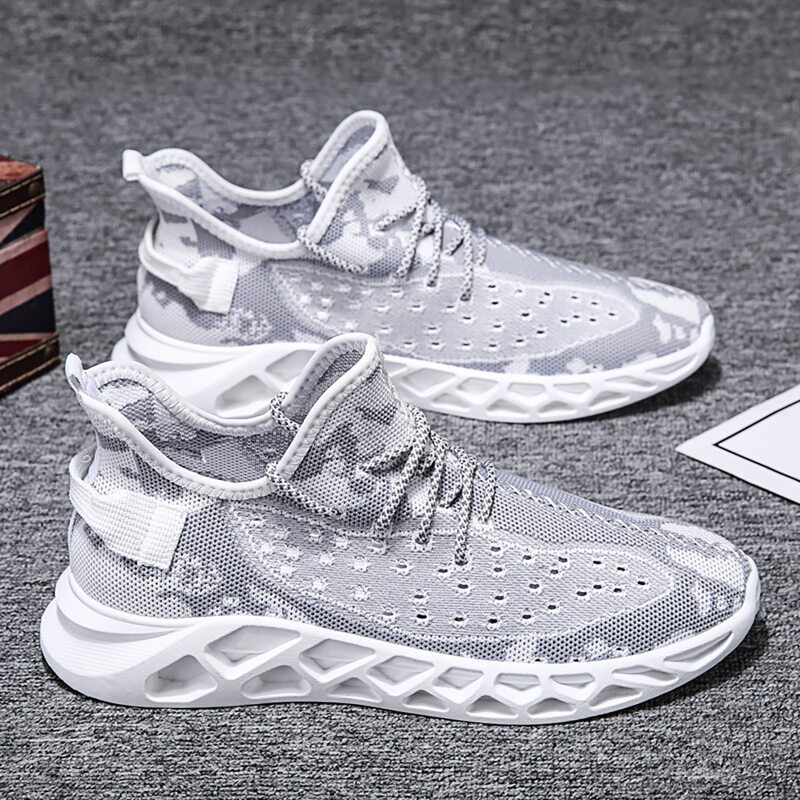 

Guys Lace-up Front Breathable Sneakers, Grey