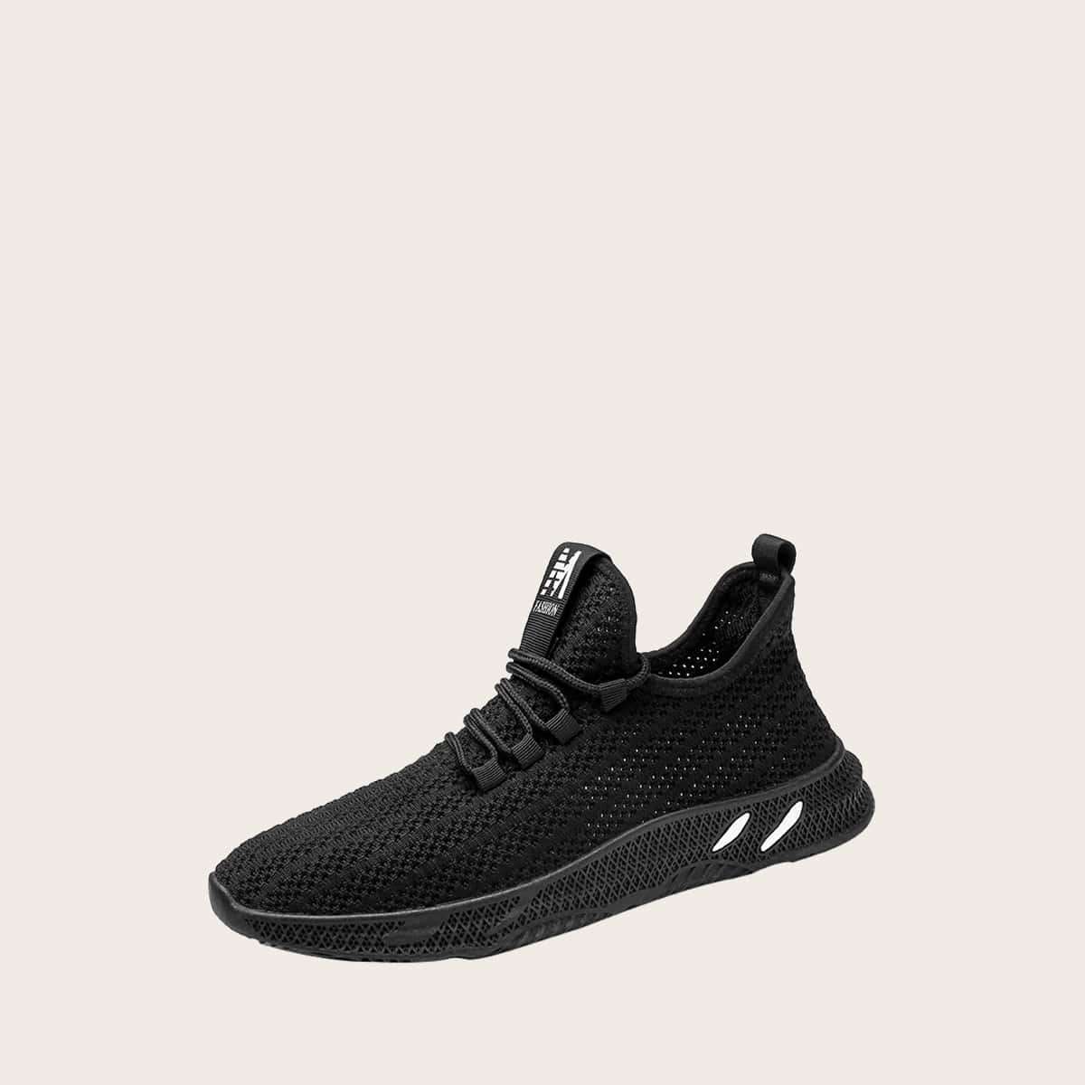 

Guys Lace-up Front Low Top Sneakers, Black