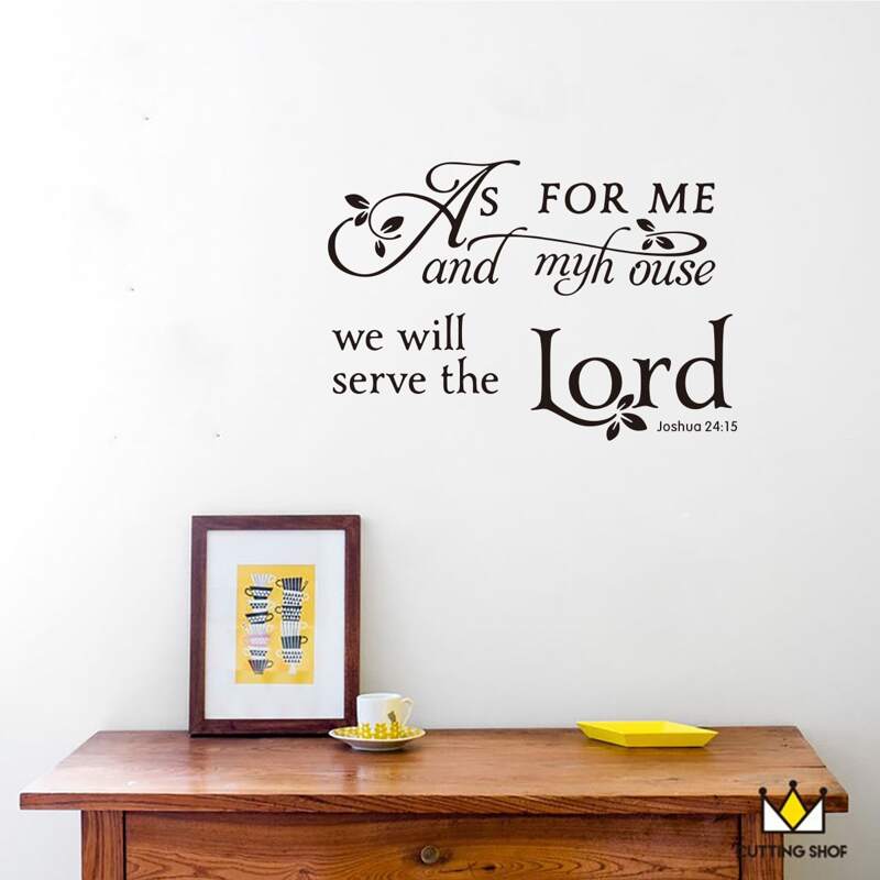 

Slogan Graphic Wall Sticker, Black