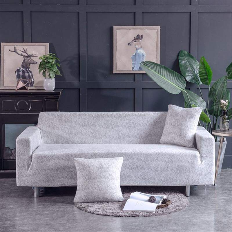 

Solid Stretchy Sofa Cover Without Cushion Cover, Grey