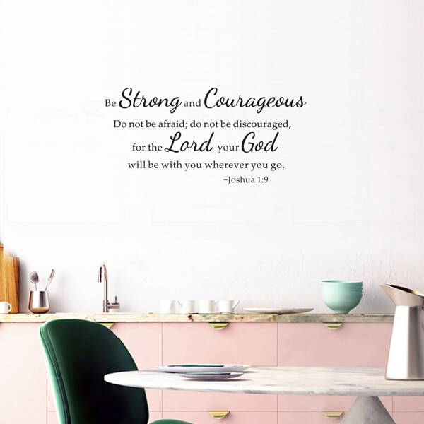 

Slogan Graphic Wall Sticker, Black