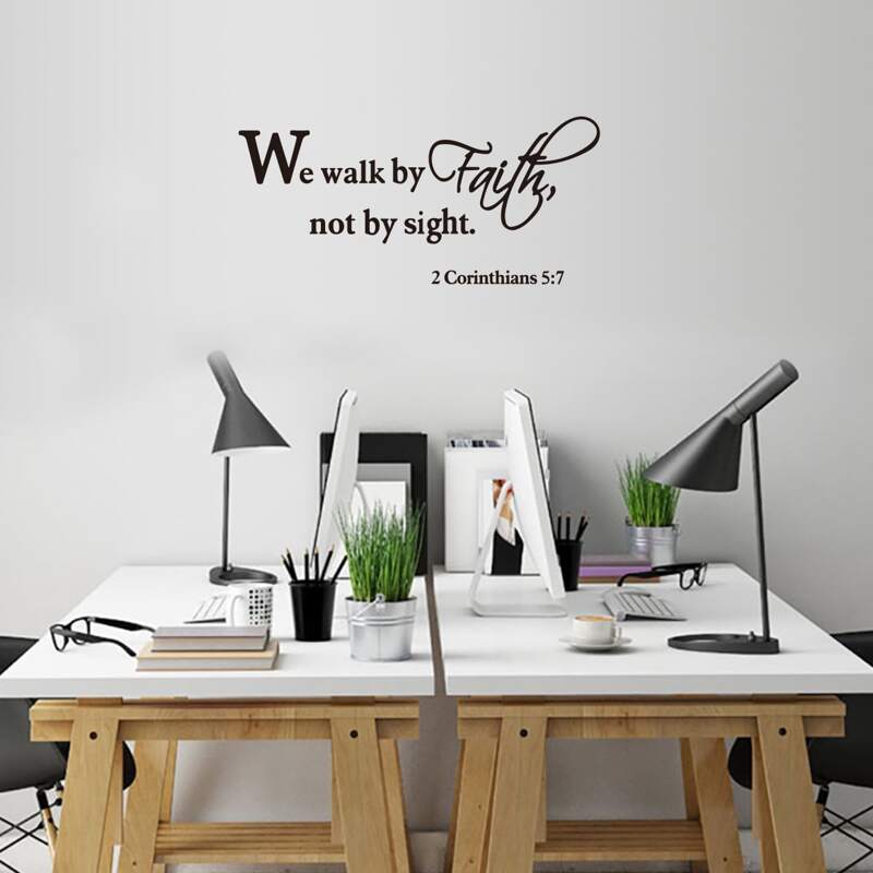 

Slogan Graphic Wall Sticker, Black