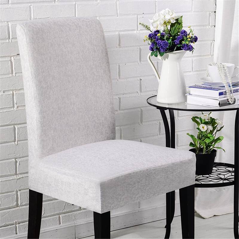 

Solid Stretchy Chair Cover, Grey