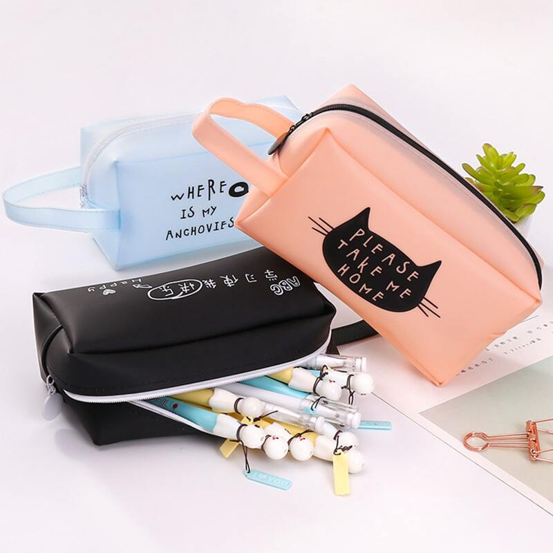 

1pc Cartoon Cat Pencil Case, Multicolor
