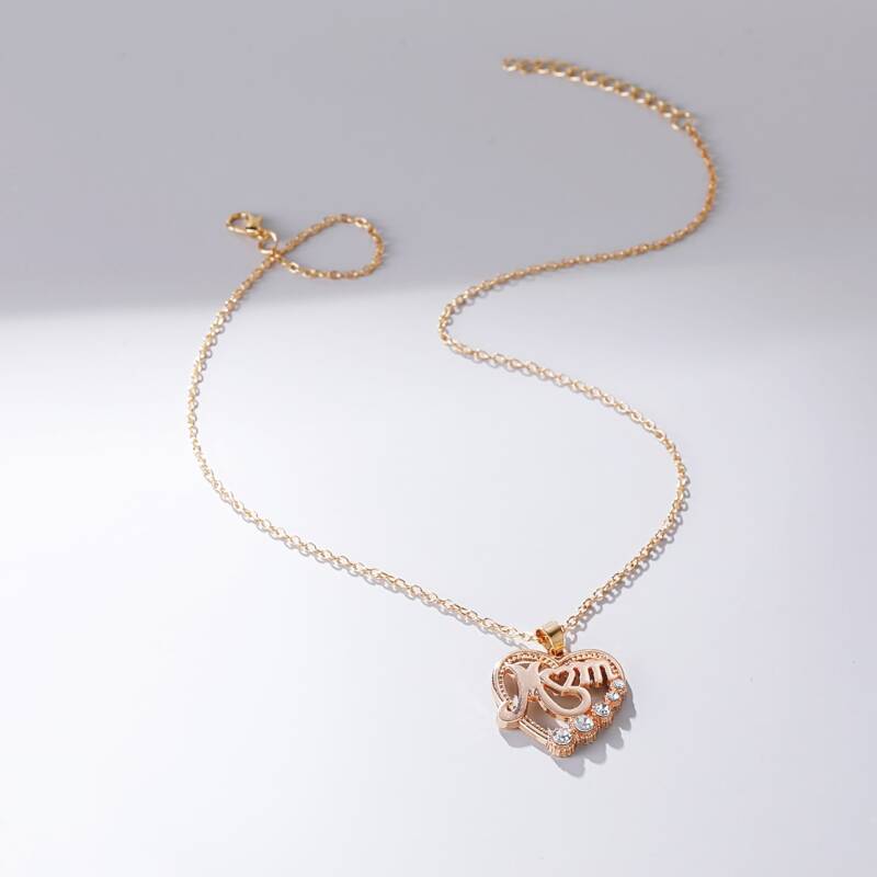 

Heart Charm Necklace, Gold