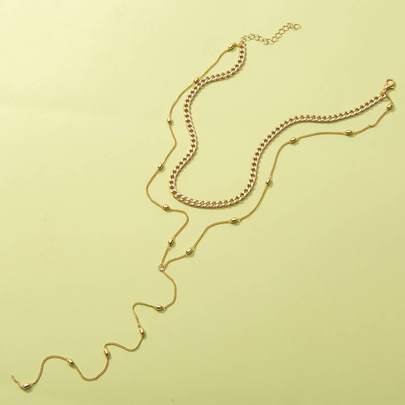 

Chain Layered Necklace, Gold