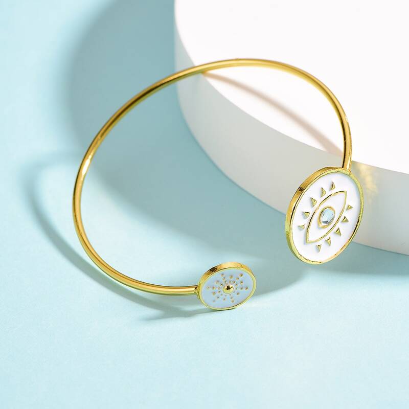 

Eye Decor Bangle, Multicolor