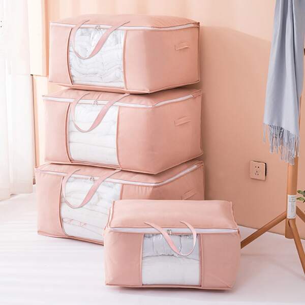 

1pc Simple Storage Bag, Pink