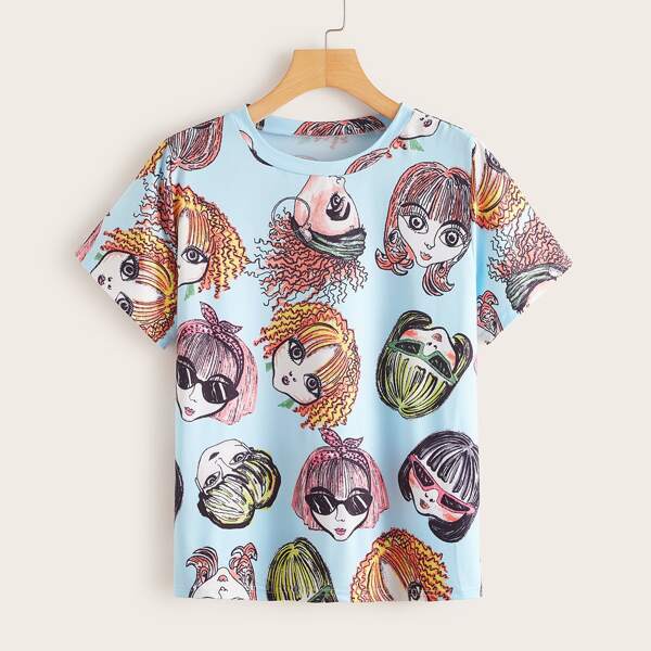 

Figure Graphic Short Sleeve Tee, Blue