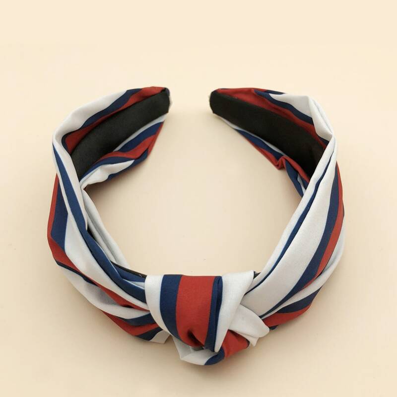 

Striped Hair Hoop, Multicolor