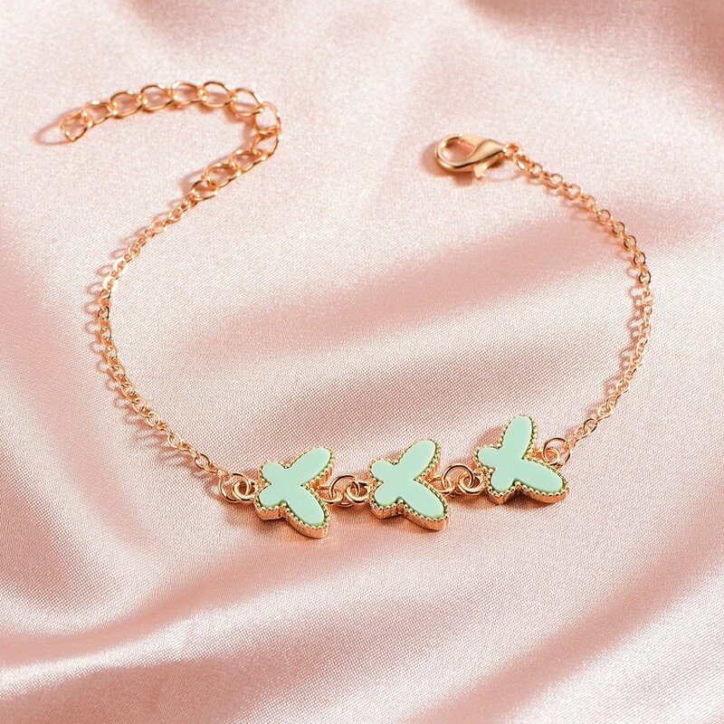 

Butterfly Decor Bracelet, Green