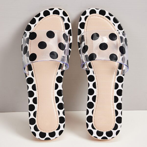 

Polka Dot Clear Sliders