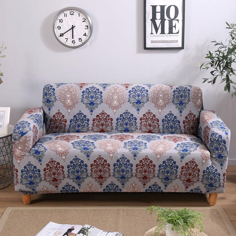 

Damask Print Stretchy Sofa Cover, Multicolor