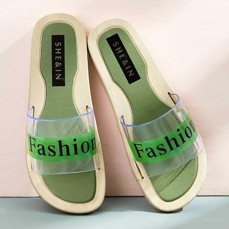 

Clear Letter Graphic Sliders, Green