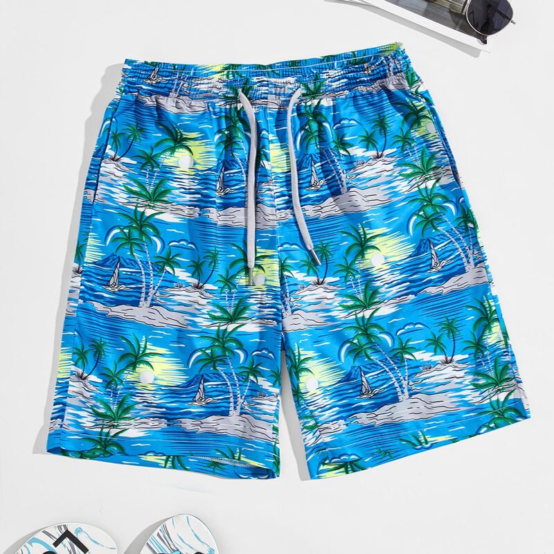 

Guys Hawaii Shorts, Blue
