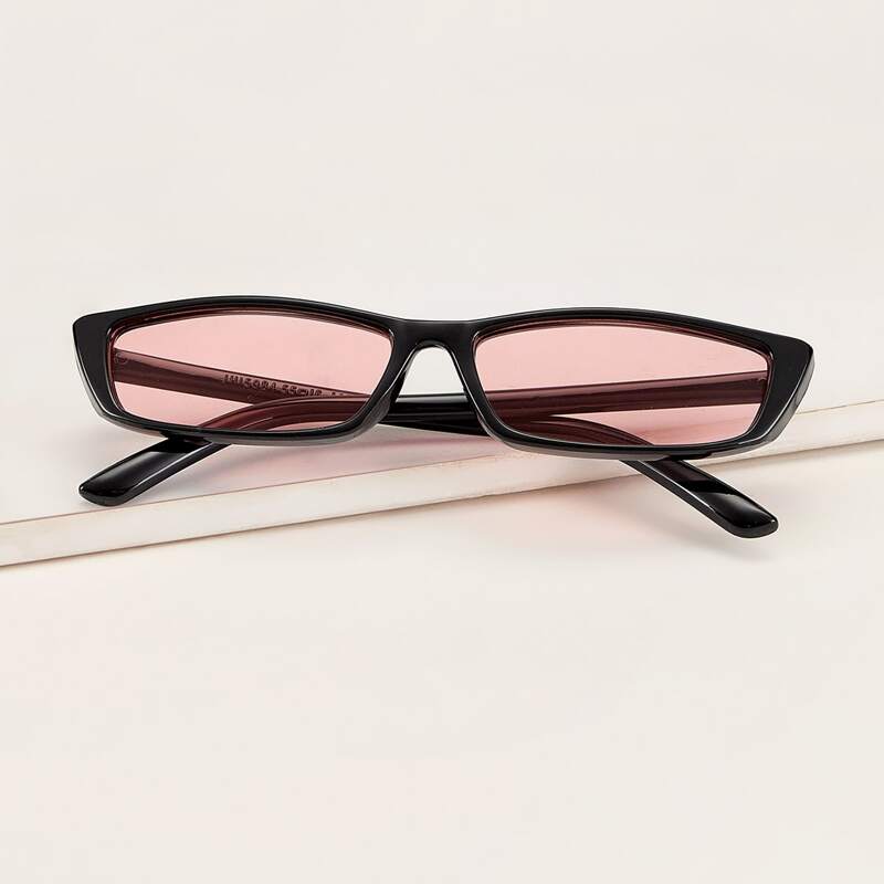 

Acrylic Frame Sunglasses With Case, Pink
