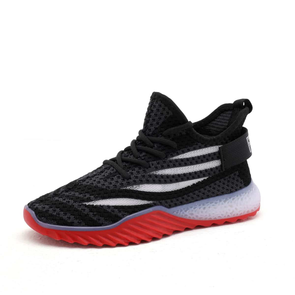 

Lace-up Front Colorblock Sneakers, Black