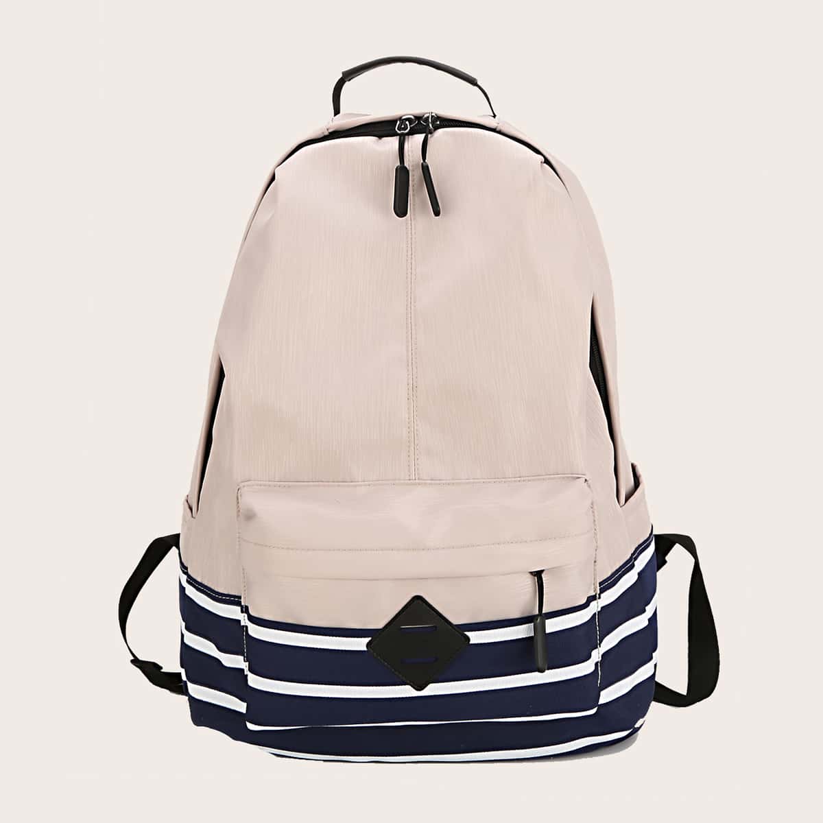 

Colorblock Large Capacity Backpack, Multicolor
