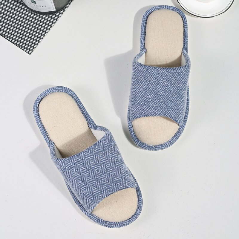 

Guys Open Toe Slippers, Blue