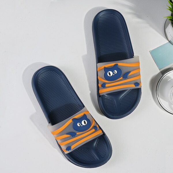 

Men Cartoon Graphic Slippers, Multicolor