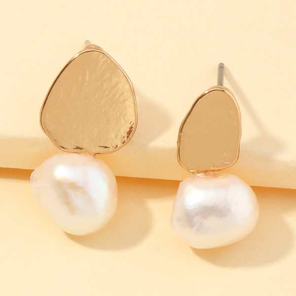 

Faux Pearl Earrings, Multicolor