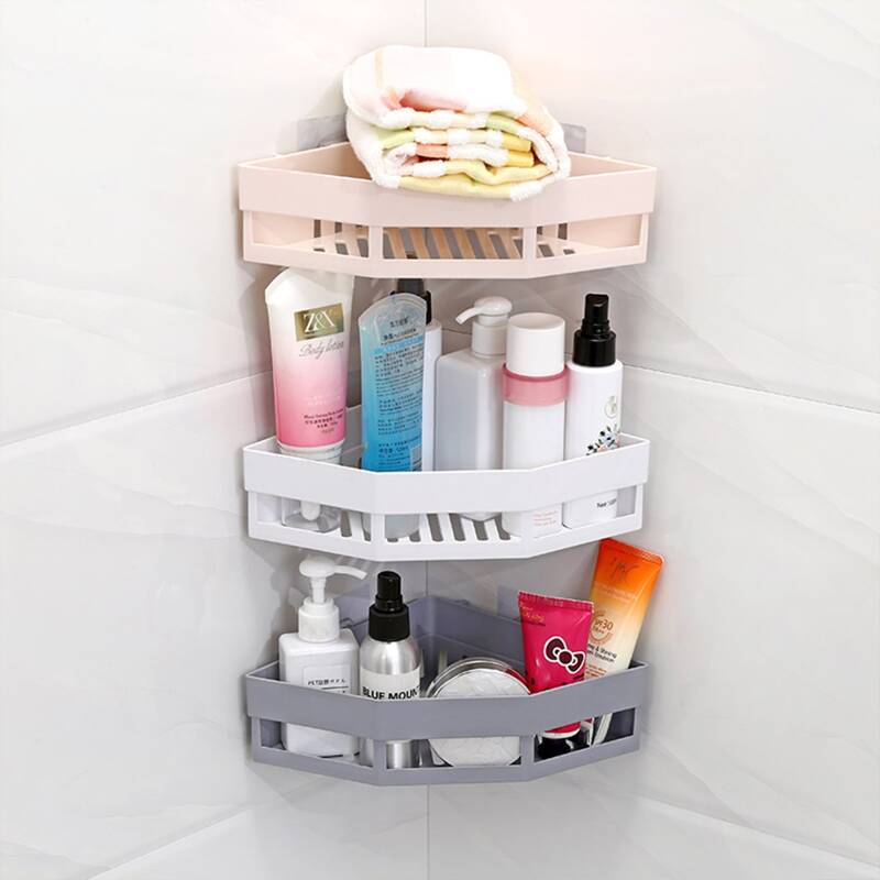 

1pc Wall Mounted Triangle Storage Rack, Multicolor