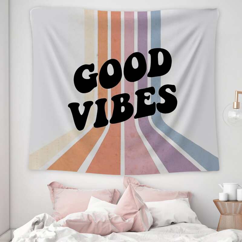 

Slogan Graphic Tapestry, Multicolor