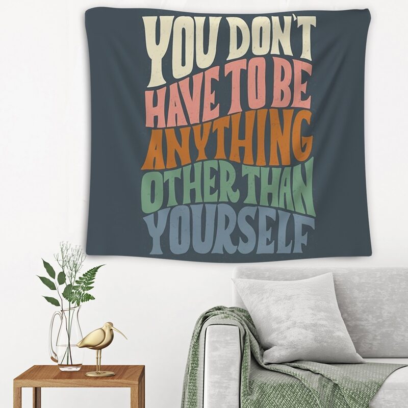 

Slogan Graphic Tapestry, Multicolor