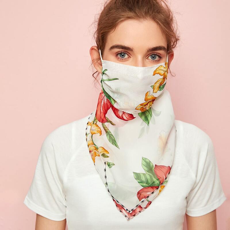 

Floral Sun Protection For The Face, Multicolor