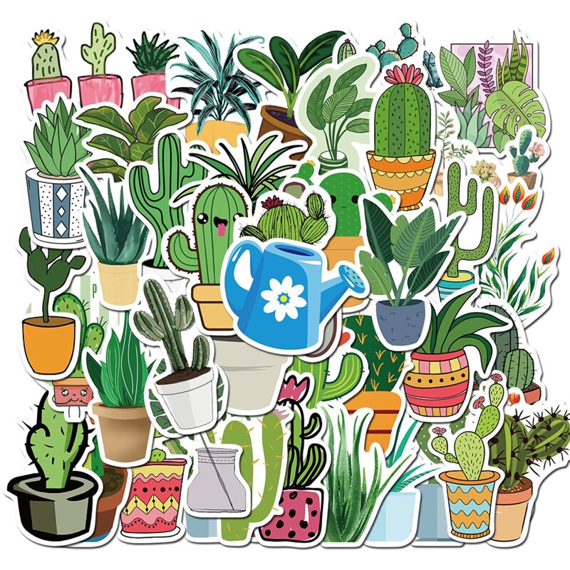 

45pcs Plants Pattern Sticker, Multicolor
