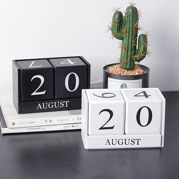 

1pc Desktop DIY Calendar, Multicolor